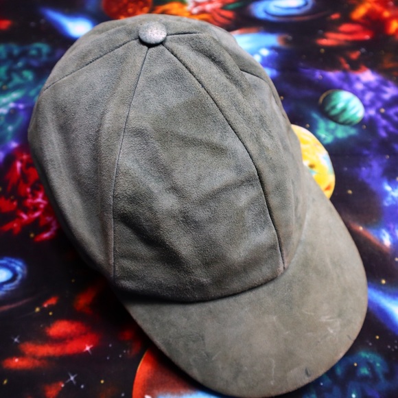 Vianel New York Leather/Cashmere Hat - Picture 1 of 5